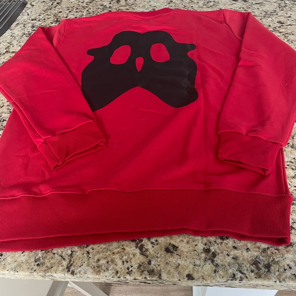 New with Tags. Mens Burberry Red Crewneck Pullover Size 2XL. - Picture 8 of 11